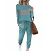 Ekouaer Womens Pajamas Set Long Sleeve Sweatsuits 2 Piece Lounge