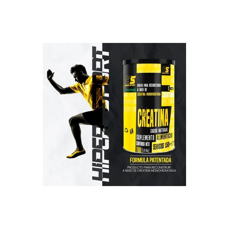 Hs Hiper Sports Creatina Monohidratada 750g 150servs Natural