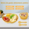 Juego De Alimentación De Silicona Antideslizante Para Bebés