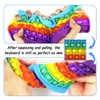 Exun Push Pops Bubble Fidget Sensory Toys Rainbow Popping Silicone
