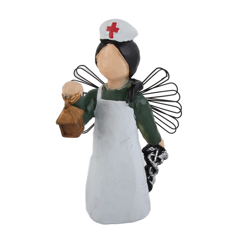 Nurse Angel Statue Resin Decoration Handmade Exquisite Nurse Angel Figurine
