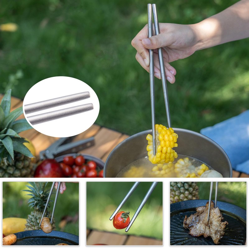 Boundless Voyage Ti1007T Titanium Chopsticks Folding Chopsticks Split Chopsticks Square
