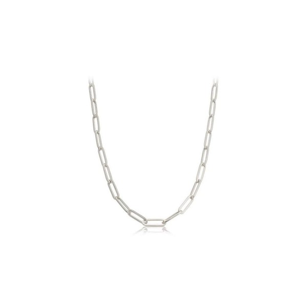 Authentic Italian Made 925 Sterling Silver Paper Clip Link Chain
