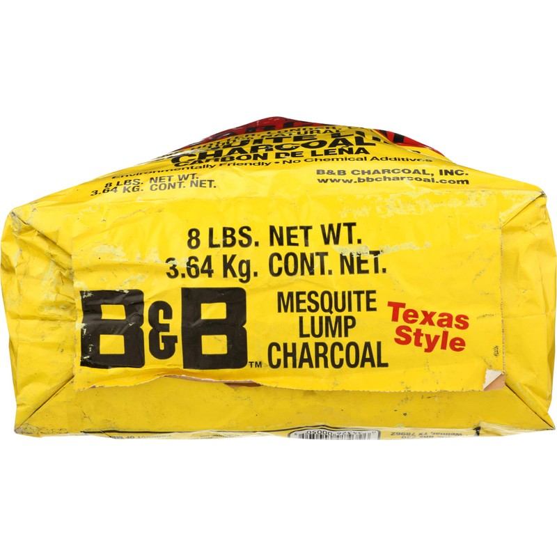 B&b; Charcoal, Charcoal Lump Mesquite, 128 Ounce