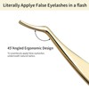 Miuffue Lash Applicator Tool DIY False Eyelash Applicator Tool Stainless