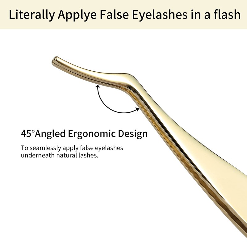 Miuffue Lash Applicator Tool DIY False Eyelash Applicator Tool Stainless