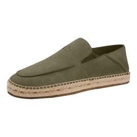 Coach Men's Reilly Espadrille Loafer, Olive Drab, 9