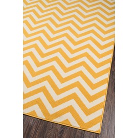 Momeni Rugs Baja Collection Area Rug, 6'7" x 9'6", Yellow