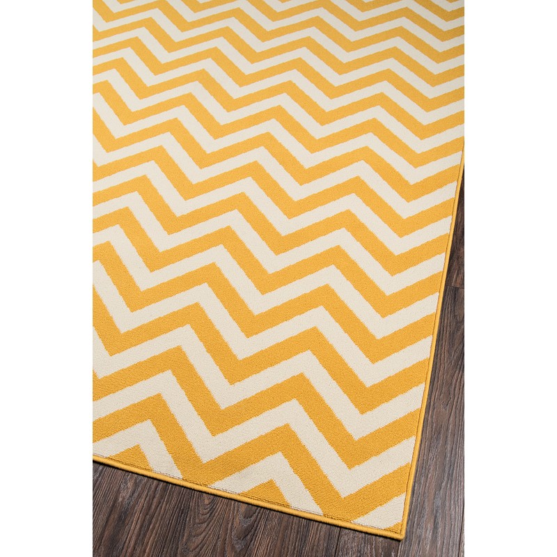 Momeni Rugs Baja Collection Area Rug, 6'7" x 9'6", Yellow