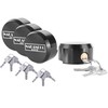NAKANEKO 4 Pack Puck Lock Padlock Without Keyed Alike Hidden
