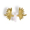 U Brands Gold and White Assorted Animal Head Push Pins