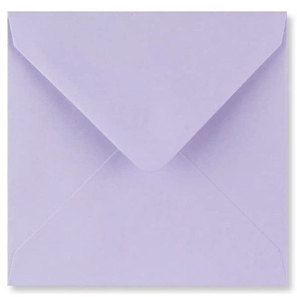 6" x 6" 155 x 155mm Sqaure Coloured Envelopes for