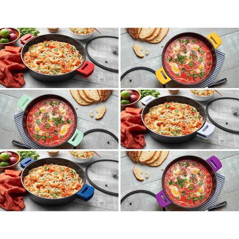 ZAVOR Noir 6 Qt Sauté Pan - Premium Cast Aluminum