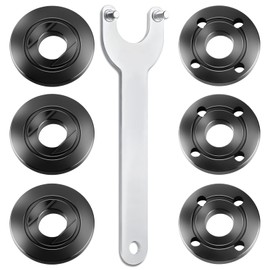 7PCS IALTMEI Angle Grinder Nut ＆ Angle Grinder Wrench Set， Premium 5/8-11 Flange Metal Lock Nut, Compatible with Dewalt, Milwaukee, Makita1, Metabo, Bosch, Ryobi, Black Decker 4.5" 5" Grinder Parts