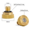 50PCS Brass Misting Nozzles for Outdoor Cooling System 0.012" Orifice
