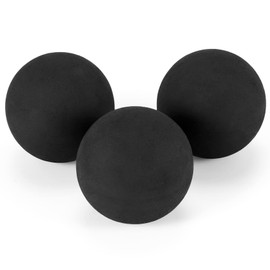 Moovul 3Pcs One-Yellow-Dot Squash Low Speed Sports Rubber Balls Professional Player Competition Squash