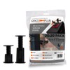 Space-Plug Adjustable Spacer Fixings, 40 Pack of Black Spacers, (20