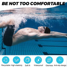 Swimming Cap, Comfort Fabric Swimming Cap, Soft Swimming Cap, Lightweight Swimming Caps, Swimming for Women, Children, Teenagers, Adults, Set of 4