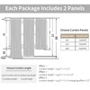 YoungsTex Short Natural Linen Curtains 45 Inch Length 2 Panels