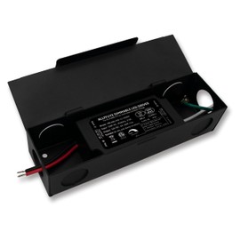 12V LED Driver with Junction Box, 60W Triac Dimmable Transformer Compatible with Lutron&Leviton Switches, Dimmable Power Supply for LED Light Stirps, Smooth Flicker Free Dimming