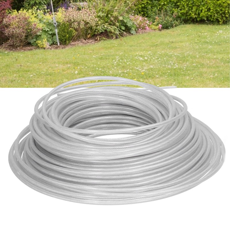 Grass Trimmer Line Rope Cord Flexible Steel Wire Garden Lawn