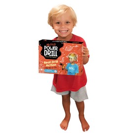 My First Power Drill Set - Real Cordless Drill for Boys and Girls - Lightweight, LED Light, Child Size Kit, Carrying Case, Includes Bits, Charger, 5 Year Warranty