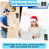 Wireless Doorbell, SANZUCO Doorbells Hands Free Communication, Full Duplex Waterproof