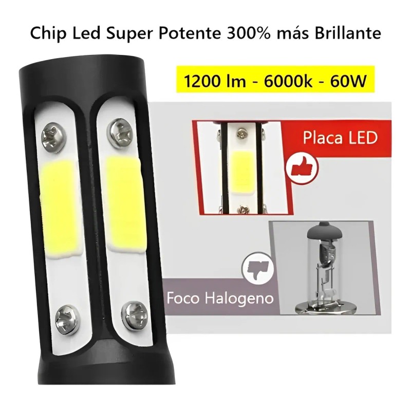 Kit Faros Led Delanteros 4 Lados 9005 H7 9006 H11