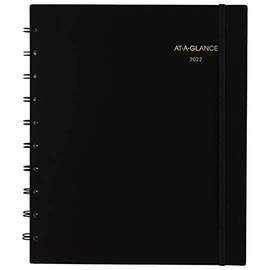 2022 Weekly & Monthly Appointment Book & Planner by AT-A-GLANCE, 8-3/4" x 11", Large, Move-A-Page, Black (70950E05)