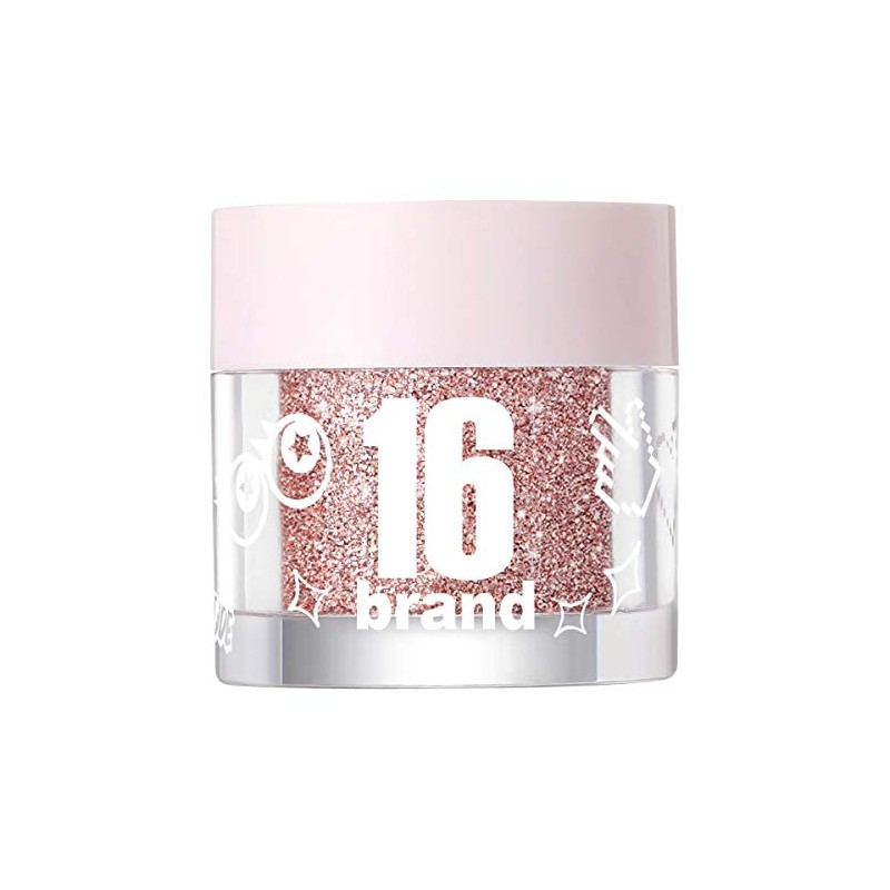 16brand CANDY ROCK PEARL POWDER EYE SHADOW, Brown, 0.06 oz