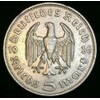 1936-A German 5 Mark 3rd Reich; KM#86; Silver