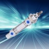 Mini Air Cylinder Stainless Steel Piston Rod Pneumatic Reciprocating Motion