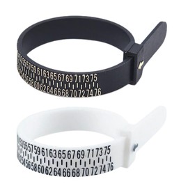 XKSOCT Measure 2 ring sizes, ring size finger circumference, ring sizer, finger circumference, finger size, multi sizer for Europe
