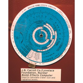 Nuclear Bomb Effects Computer - Stretched on a Heavy Wood Frame - Ready to Hang - Makes a Great Home Decor & Gift for Scientists and Inventors (Canvas, 28" x 36")