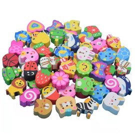 ZYBHMJE 30 Pcs Rubbers Erasers Assortment Novelty Erasers for Party Favors Animal Erasers for Kids Pencil Erasers Gifts Class Rewards for Students（Random Style）