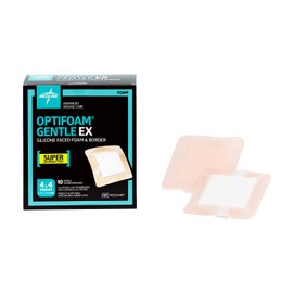 Optiform MSCEX44EP Gentle EX 4.0 x 4.0 inches (10.1 x 10.1 cm) (Medium) 10 Sheets Wound Covering Material Wound Protection Waterproof Bandage Large Pressure Sore Prevention Bed Sores Postoperative