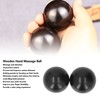2pcs Hand Massage Ball Palm Relaxing Free Rotating Wooden Acupoint