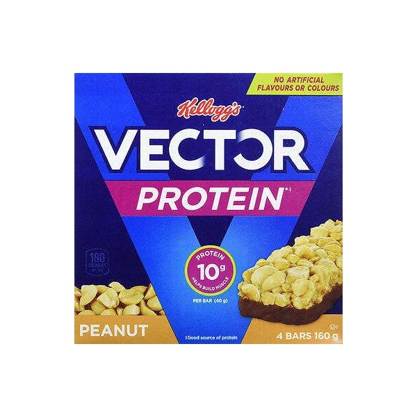 Vector Kellogg's Vector Protein bars, Peanut, 4ct, 160g/5.6oz. (Imported from