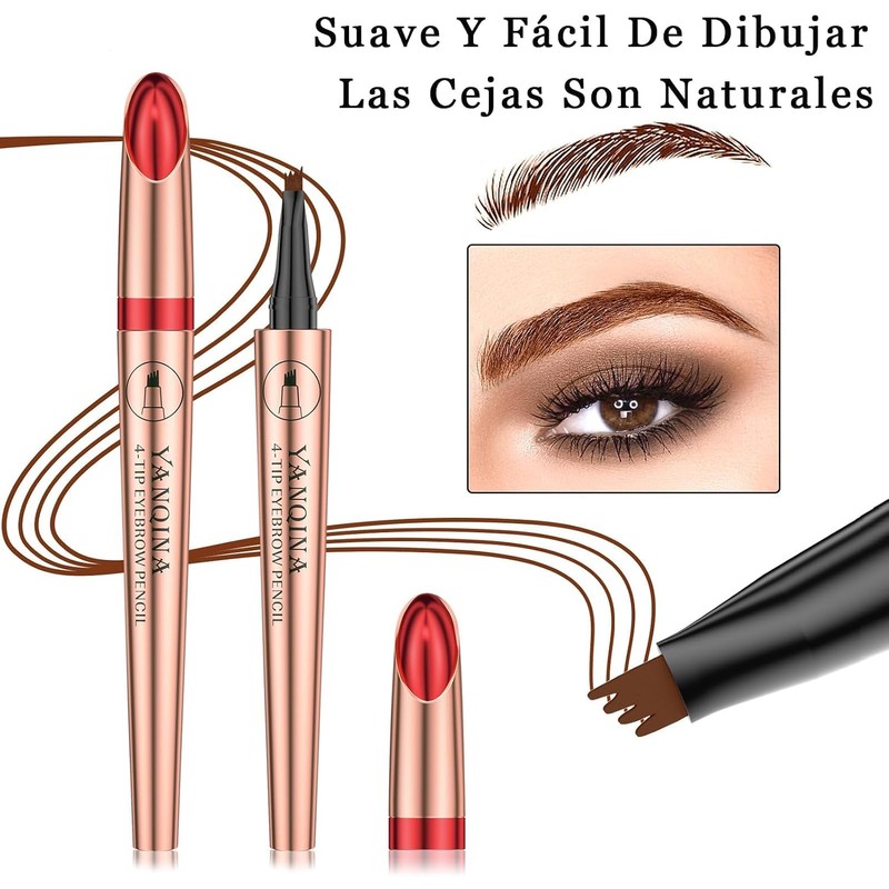 3D Microblading Cejas Tatuaje Lápiz 4 Tenedor Tip, lápiz de