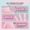 Beauticom PINK 50 Piece Plastic False Nail Tip Sticks Chart