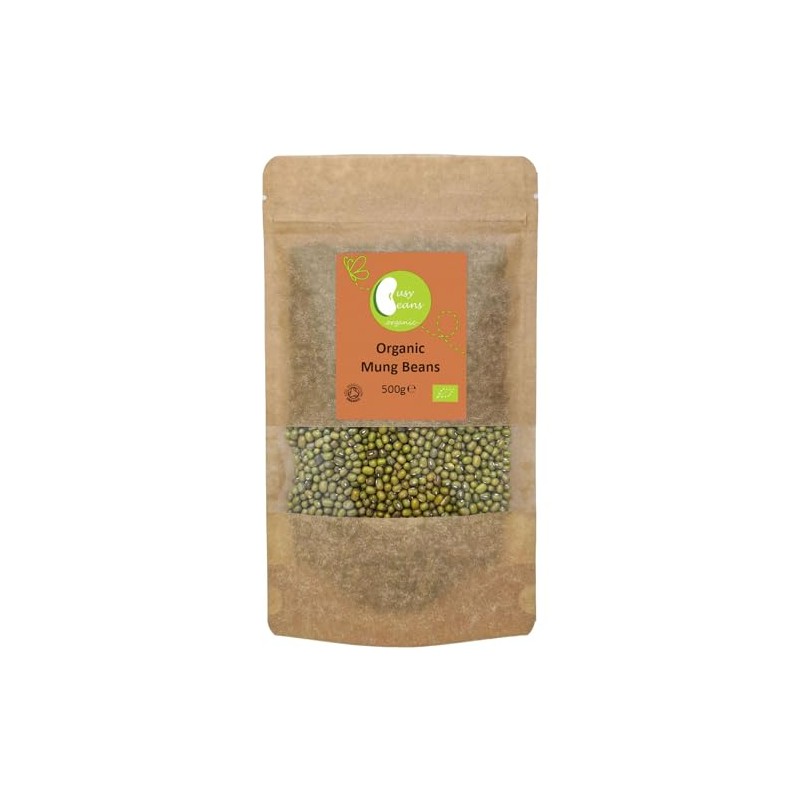 Organic Mung Beans - Certified Organic - by Busy Beans