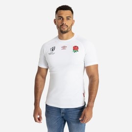 Umbro Mens England RWC2023 Rugby Home Shirt Adults Top White M