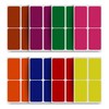 Colour-Coding Labels (8 Colors) Large Rectangular Labels 7.5cm x 5cm