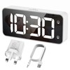 HERMIC Alarm Clock Bedside Clock Large Digital Led Display, Full-Range