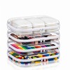 HQAUT Clear Hard Shell Zipper Case, 4 Pack Diaper Bag