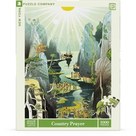 New York Puzzle Company - Victo Ngai Country Prayer - 1000 Piece Jigsaw Puzzle for Family Game Nights by Victo Ngai