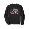 Cyber Security American Flag Proud Tech Patriot Design Sweatshirt