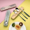DEVICO Portable Utensils, Travel Reusable Silverware Flatware Set for Lunch,