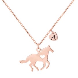 MONOOC Horse Gifts for Girls Kids - Horse Necklace for Girls Jewelry