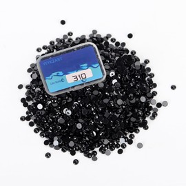 310 Black Diamond Painting Round Stones Individual for Diamond Painting Accessories 3500 Pieces
